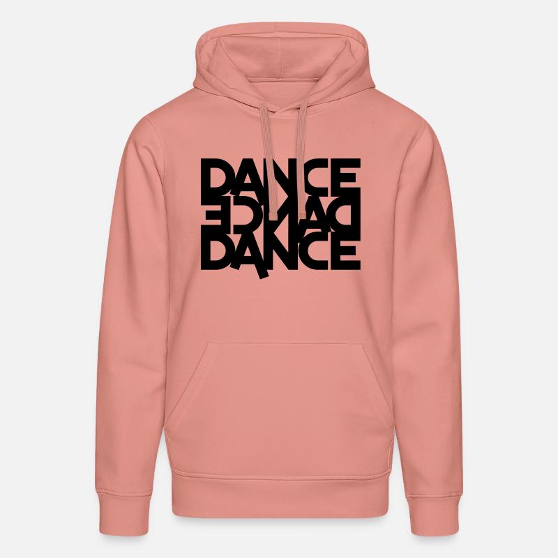 danse danse danse (en arrière) - Sweat à capuche bio DRUMMER Stanley/Stella Unisexe - rose poudré