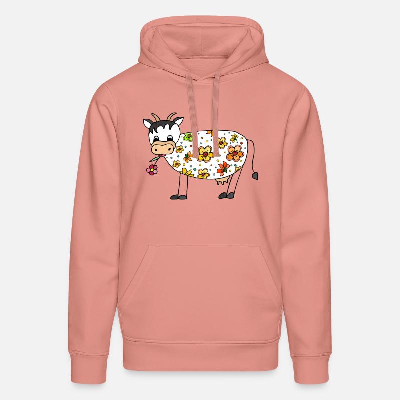 Vache - Sweat à capuche bio DRUMMER Stanley/Stella Unisexe - rose poudré