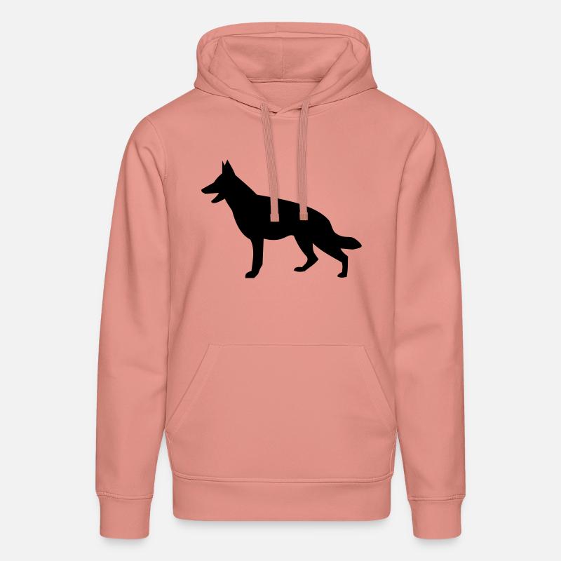 Deutscher Schäferhund - Stanley/Stella Unisex Bio-Hoodie DRUMMER - Altrosa