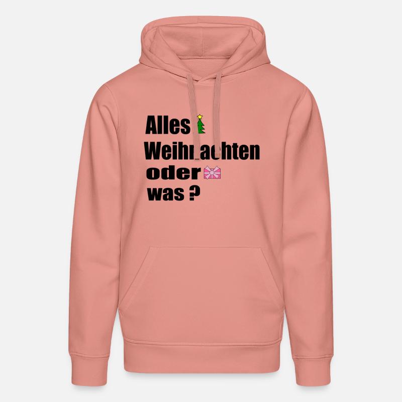 Alles Weihnachten oder was - Stanley/Stella Unisex Bio-Hoodie DRUMMER  - Altrosa