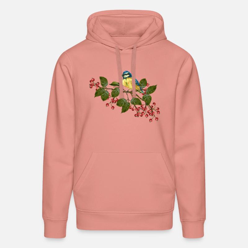 Oiseau coloré - Sweat à capuche bio DRUMMER Stanley/Stella Unisexe - rose poudré