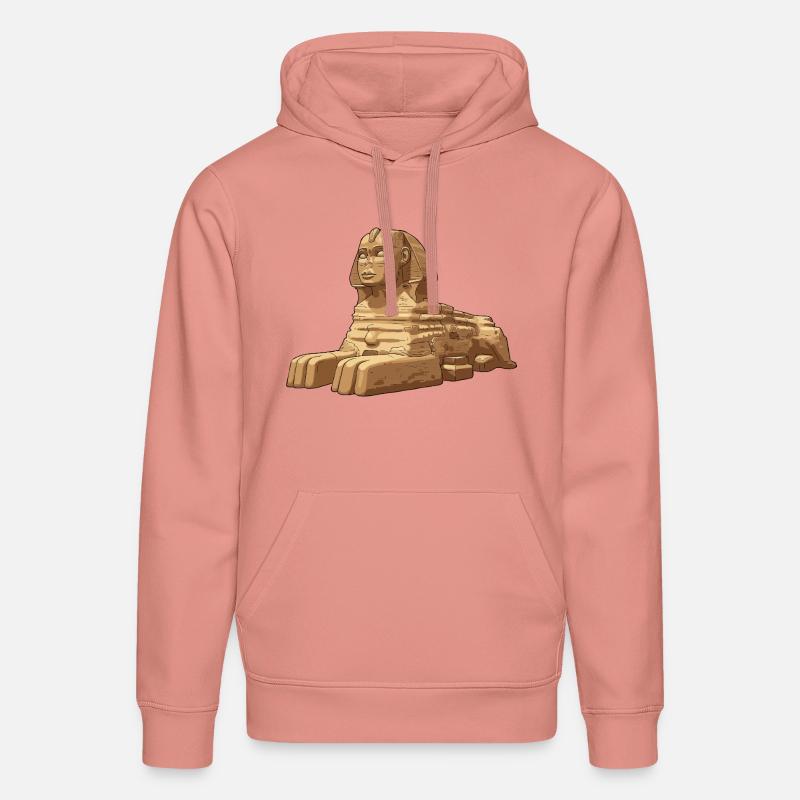 Sphinx de Gizeh - Sweat à capuche bio DRUMMER Stanley/Stella Unisexe - rose poudré