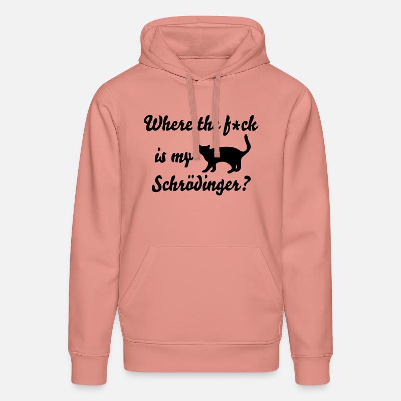 Chat de Schrödinger - Sweat à capuche bio DRUMMER Stanley/Stella Unisexe - rose poudré