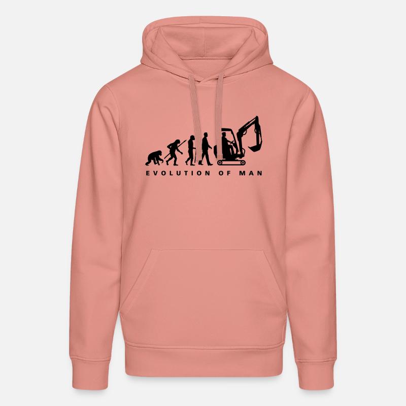 evolution_baggerfahrer_122013_a_1c - Stanley/Stella Unisex Bio-Hoodie DRUMMER  - Altrosa