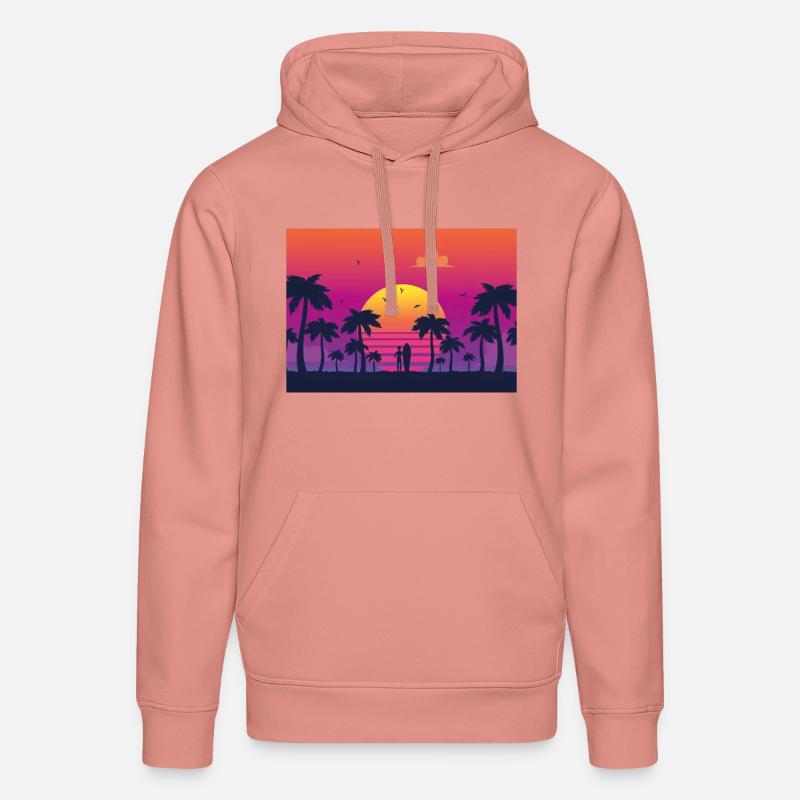 sunset surf - Stanley/Stella Unisex Bio-Hoodie DRUMMER - Altrosa