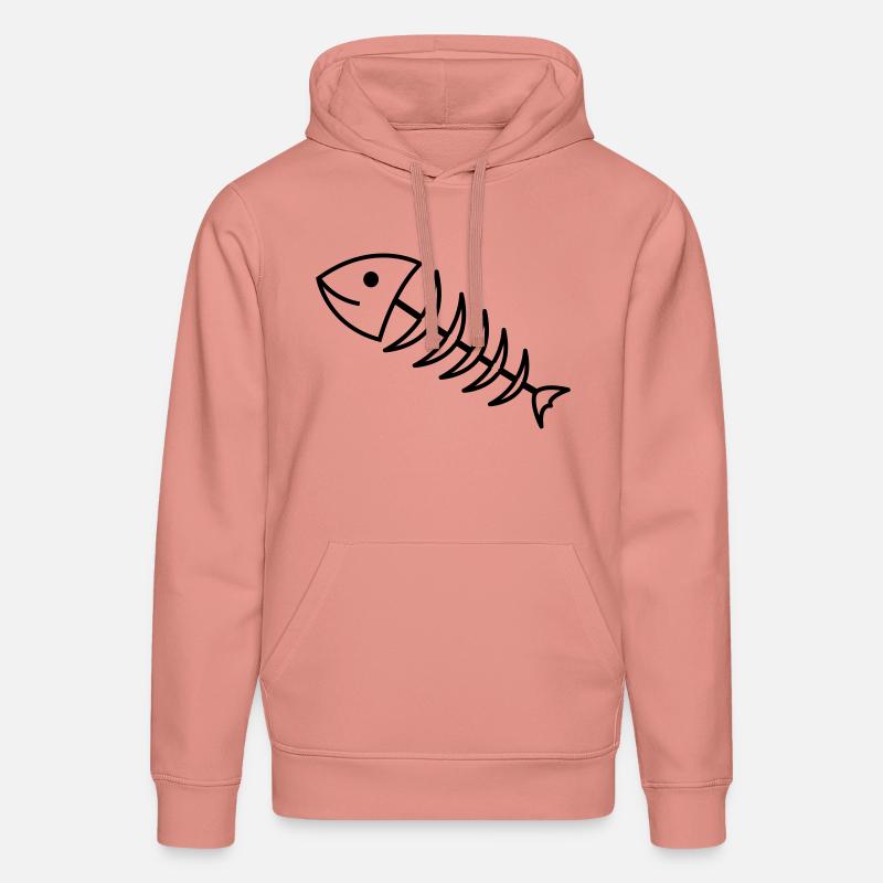 fischgraete1 - Sweat à capuche bio DRUMMER Stanley/Stella Unisexe - rose poudré