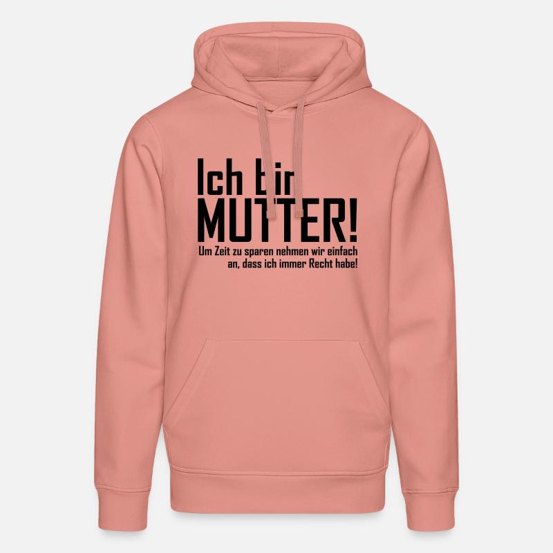 ich bin mutter - Stanley/Stella Unisex Bio-Hoodie DRUMMER  - Altrosa