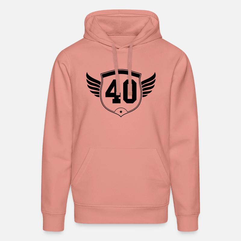 40 wappen design - Stanley/Stella Unisex Bio-Hoodie DRUMMER - Altrosa