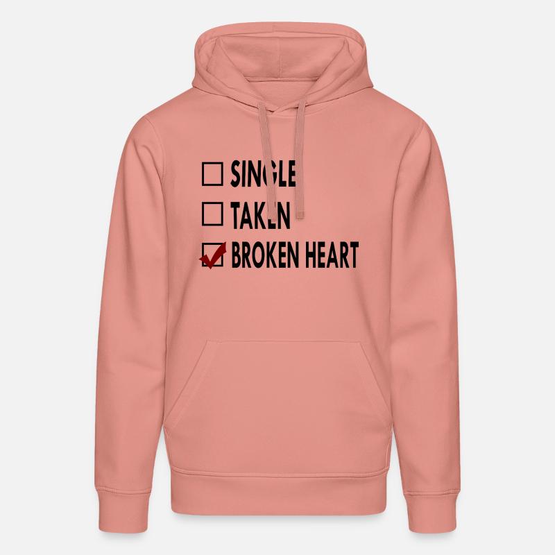 SINGLE noir blanc BROKEN - Sweat à capuche bio DRUMMER Stanley/Stella Unisexe - rose poudré