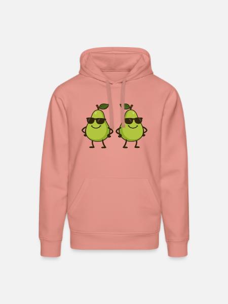 birne comic cool 2 - Stanley/Stella Unisex Bio-Hoodie DRUMMER  - Altrosa