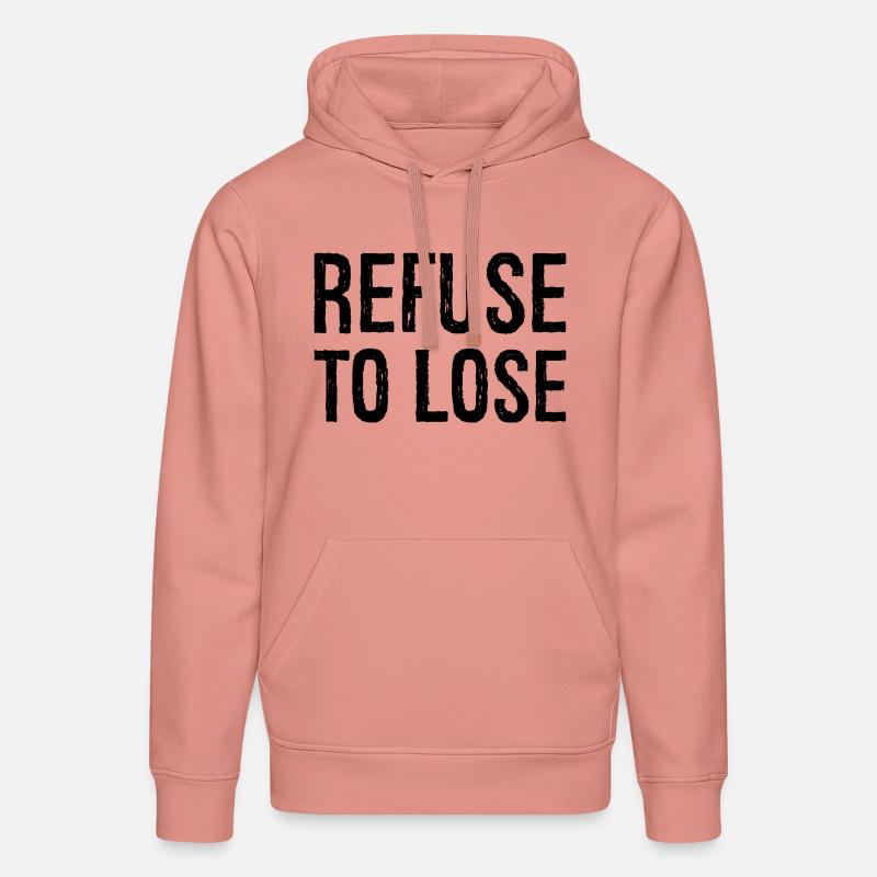 Refuser de perdre - Sweat à capuche bio DRUMMER Stanley/Stella Unisexe - rose poudré