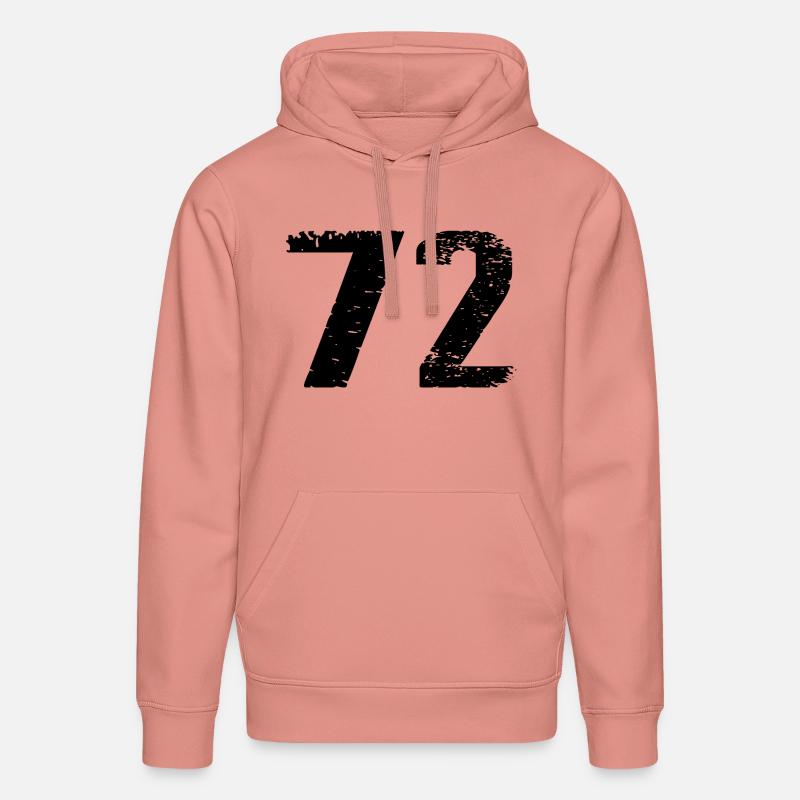 Maillot à numéros 72 - Sweat à capuche bio DRUMMER Stanley/Stella Unisexe - rose poudré