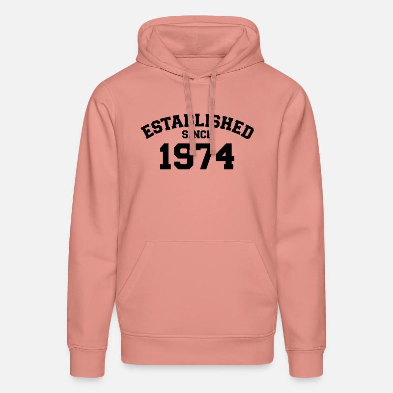Established 1974 - Sweat à capuche bio DRUMMER Stanley/Stella Unisexe - rose poudré