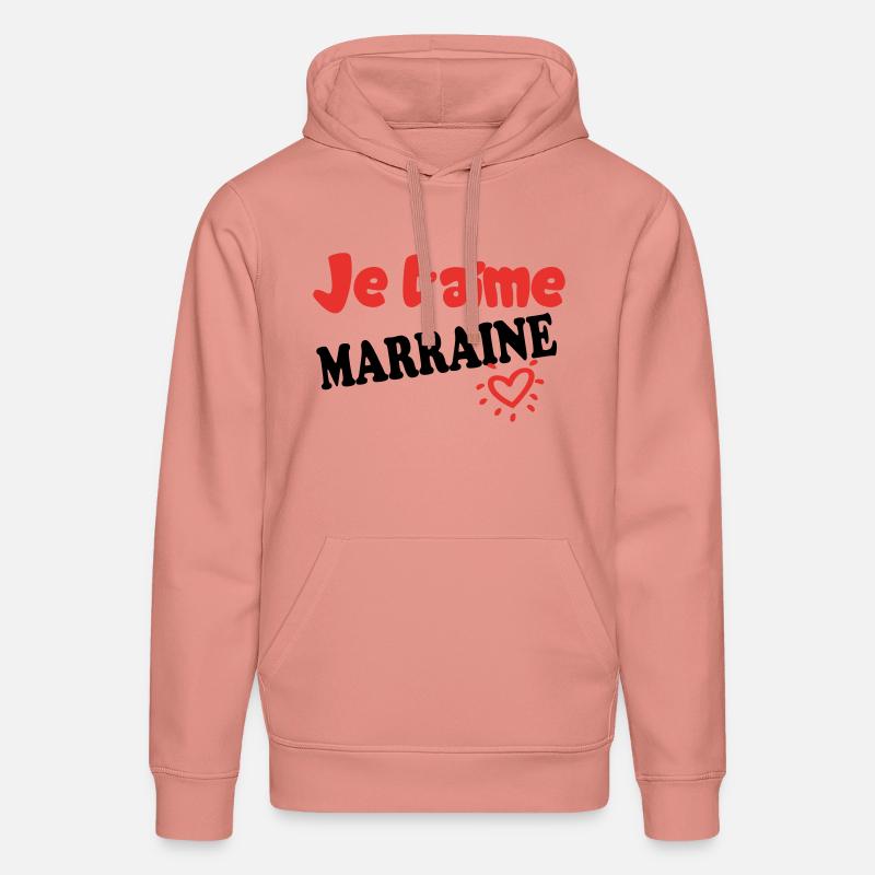 Ich liebe dich, MUTTER - Stanley/Stella Unisex Bio-Hoodie DRUMMER  - Altrosa