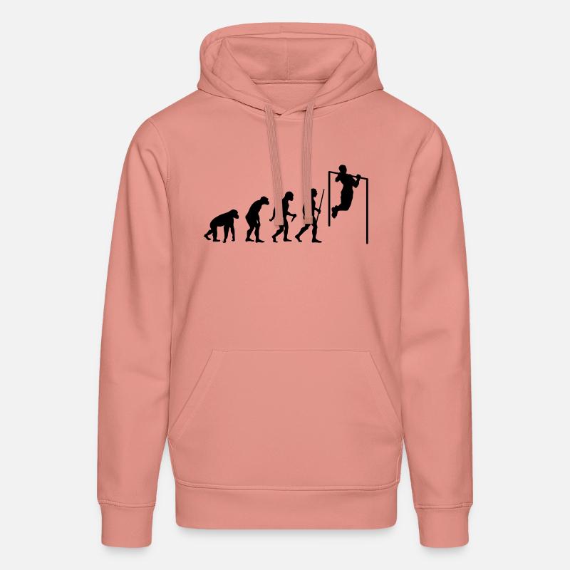 Evolution Pull Up - Stanley/Stella DRUMMER Unisex Organic Hoodie - canyon pink