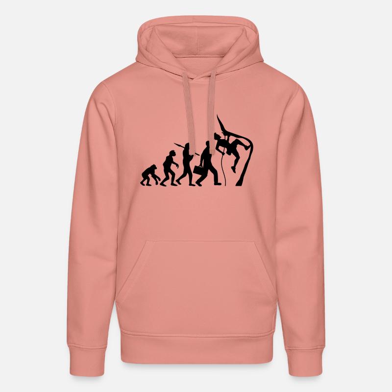 Klettern seil bergsteiger evolution - Stanley/Stella Unisex Bio-Hoodie DRUMMER  - Altrosa