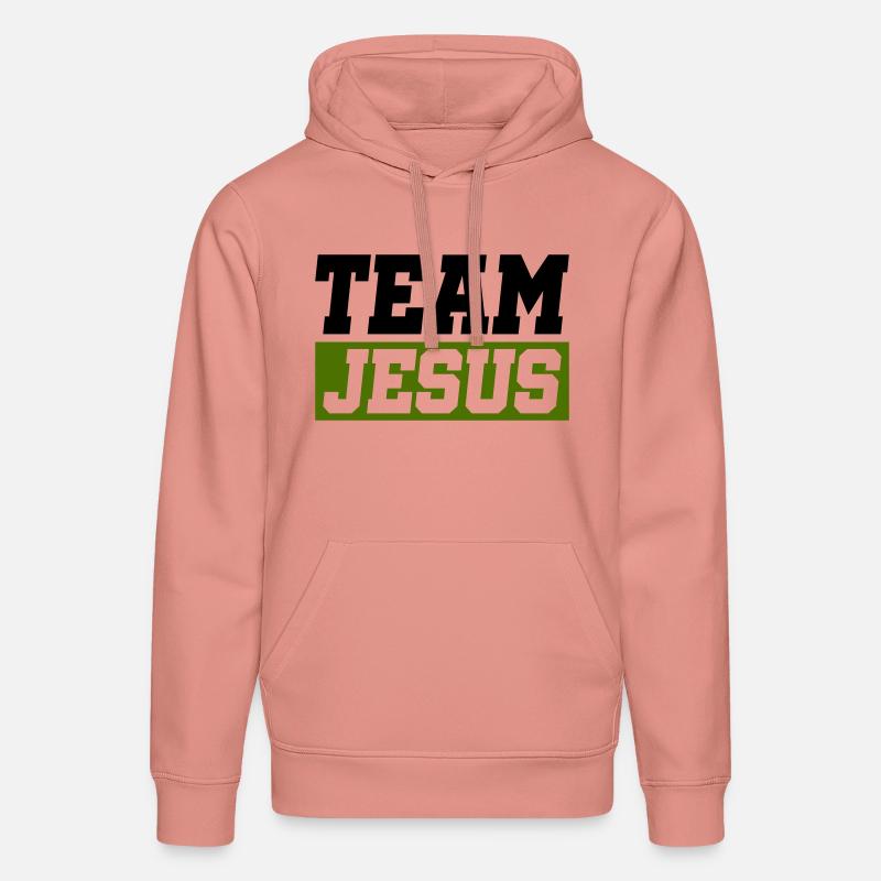 L’équipe de Jésus - Sweat à capuche bio DRUMMER Stanley/Stella Unisexe - rose poudré