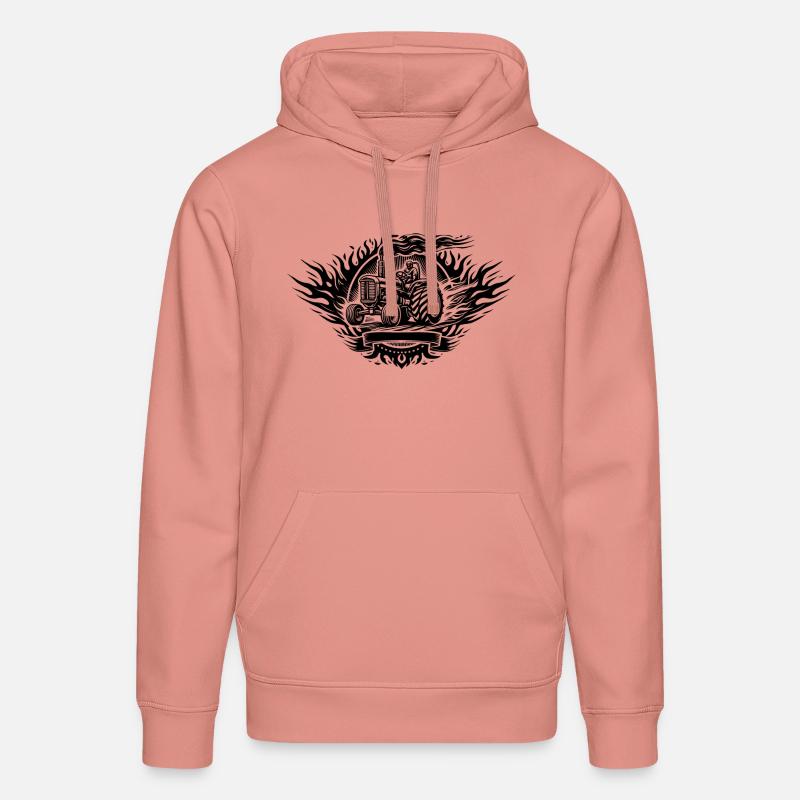 Tractor Pulling Logo - Stanley/Stella Unisex Bio-Hoodie DRUMMER  - Altrosa