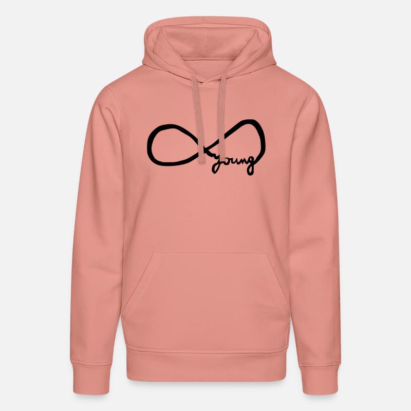 infinity_young - Sweat à capuche bio DRUMMER Stanley/Stella Unisexe - rose poudré