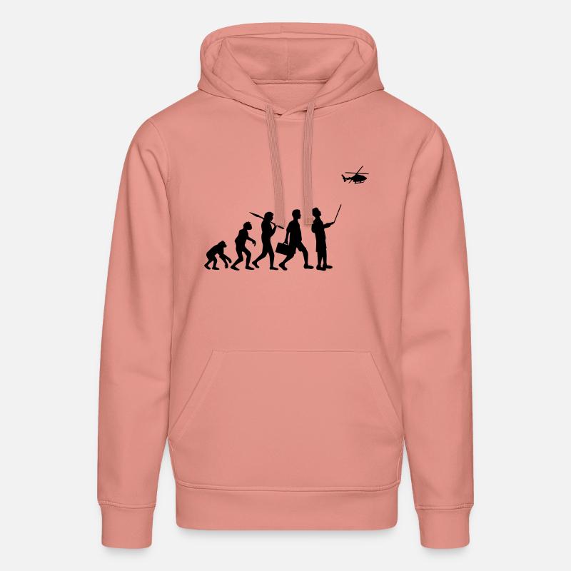 Hélicoptère modèle Evolution distance contrôlée - Sweat à capuche bio DRUMMER Stanley/Stella Unisexe - rose poudré