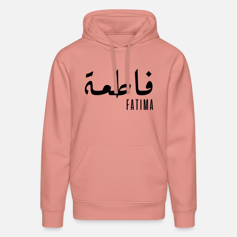 Fatima prénom en arabe - Sweat à capuche bio DRUMMER Stanley/Stella Unisexe - rose poudré