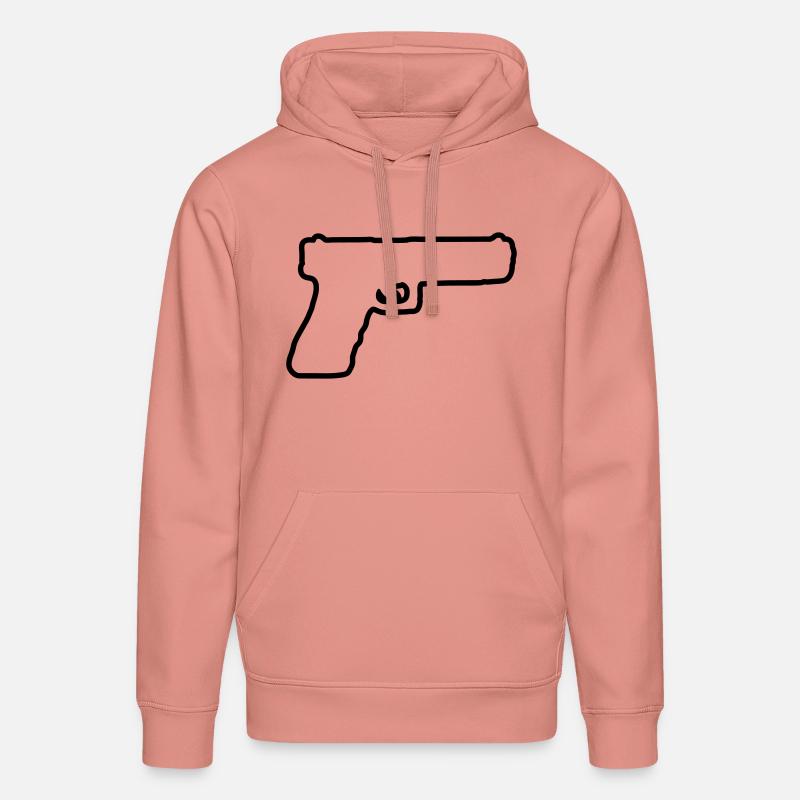 Conception du pistolet 01 - Sweat à capuche bio DRUMMER Stanley/Stella Unisexe - rose poudré
