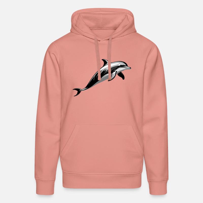 Dauphin - Mignon Ocean Pet Design - Sweat à capuche bio DRUMMER Stanley/Stella Unisexe - rose poudré