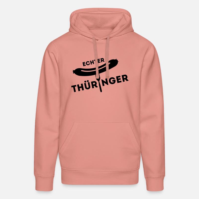 Immobilier Thuringe - fourche Bratwurst - Sweat à capuche bio DRUMMER Stanley/Stella Unisexe - rose poudré