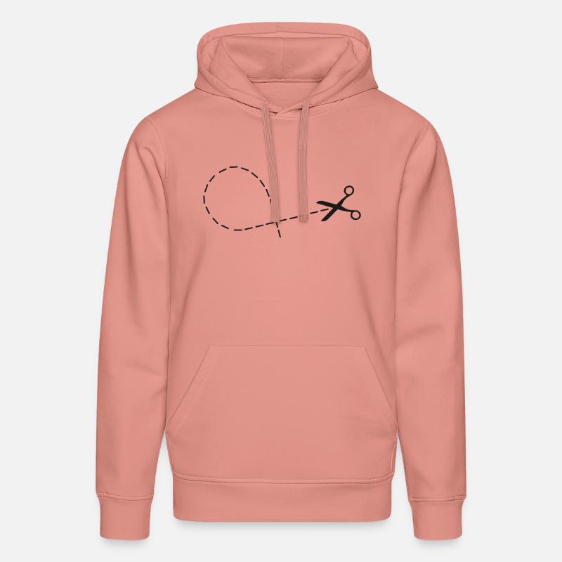 Ciseaux, coupe - Sweat à capuche bio DRUMMER Stanley/Stella Unisexe - rose poudré