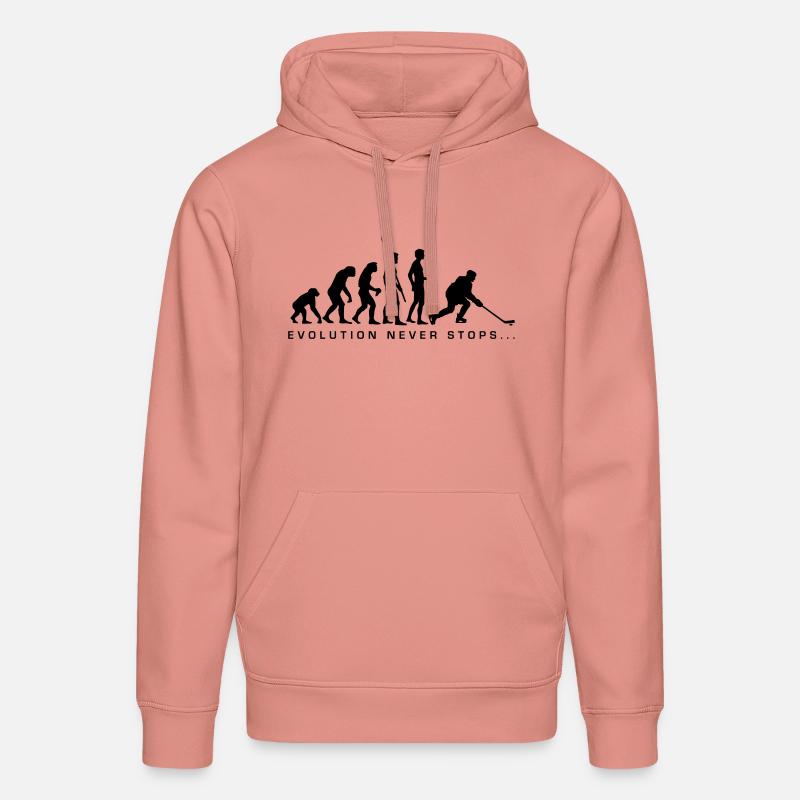 evolution_eishockey_b - Sweat à capuche bio DRUMMER Stanley/Stella Unisexe - rose poudré