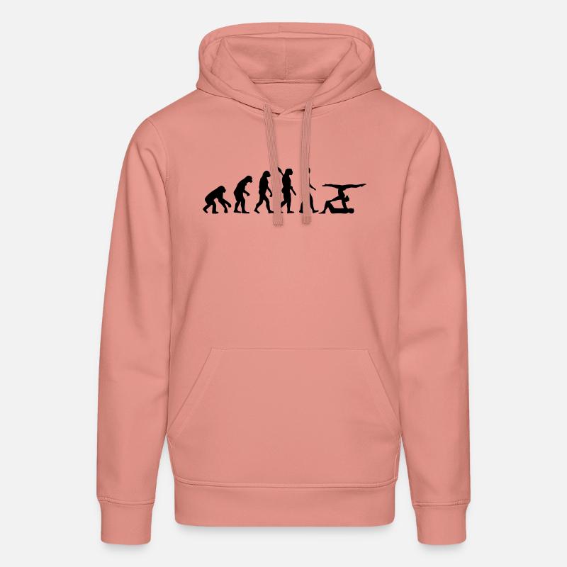 Évolution Acrobatie - Sweat à capuche bio DRUMMER Stanley/Stella Unisexe - rose poudré