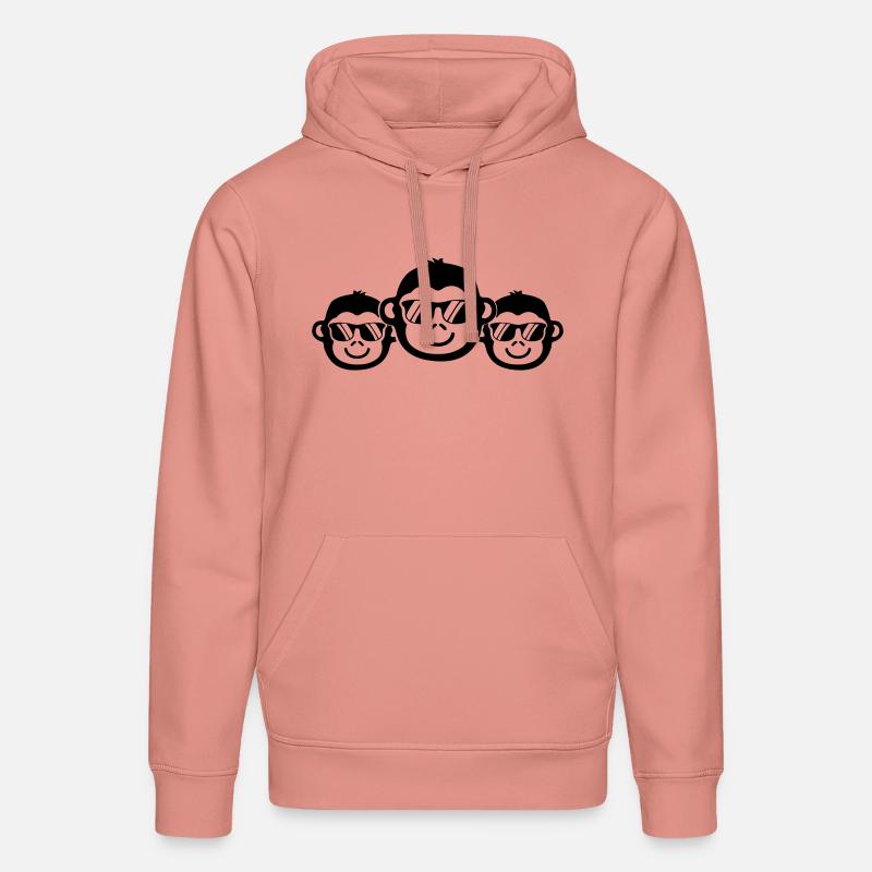 Singe Cool 1 - Sweat à capuche bio DRUMMER Stanley/Stella Unisexe - rose poudré