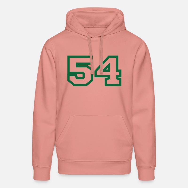 Numéro 54 sport vert - Sweat à capuche bio DRUMMER Stanley/Stella Unisexe - rose poudré