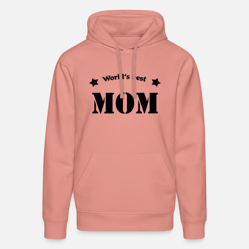 World's best Mom - Sweat à capuche bio DRUMMER Stanley/Stella Unisexe - rose poudré