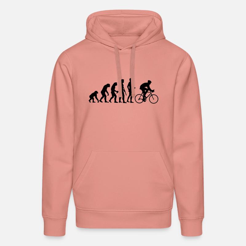 evolution_radfahrer - Sweat à capuche bio DRUMMER Stanley/Stella Unisexe - rose poudré