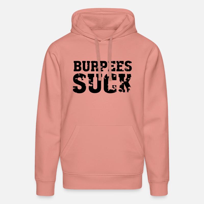 Burpees Suck - Sweat à capuche bio DRUMMER Stanley/Stella Unisexe - rose poudré