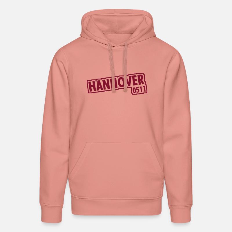 Hanovre - 0511 - Indicatif régional - Basse-Saxe - Sweat à capuche bio DRUMMER Stanley/Stella Unisexe - rose poudré