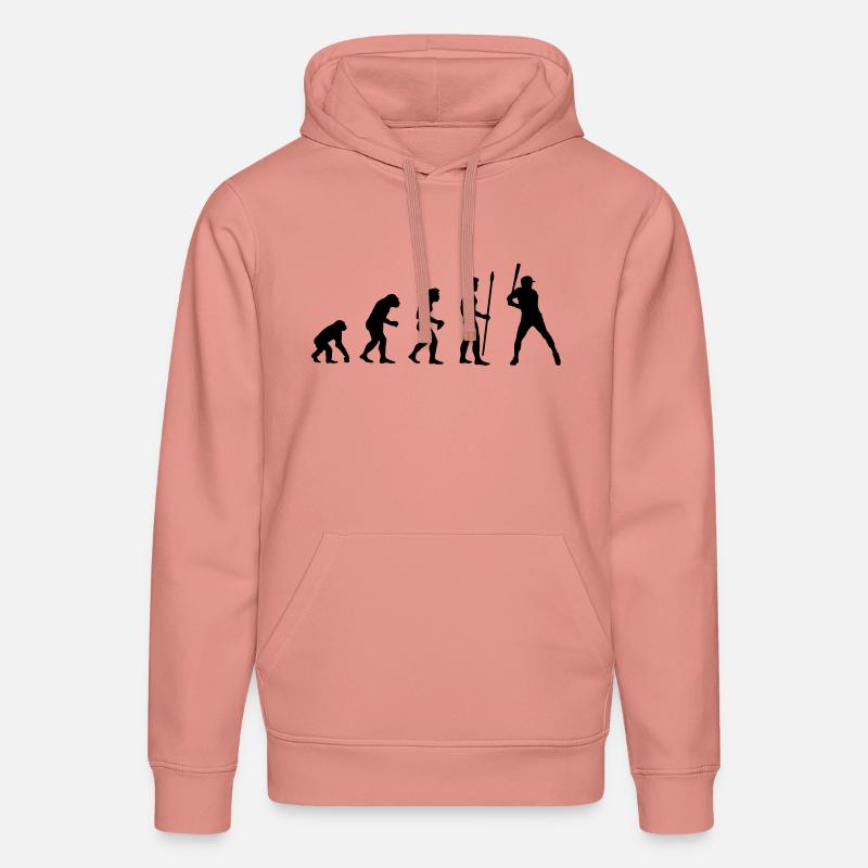 evolution_baseball1 - Sweat à capuche bio DRUMMER Stanley/Stella Unisexe - rose poudré