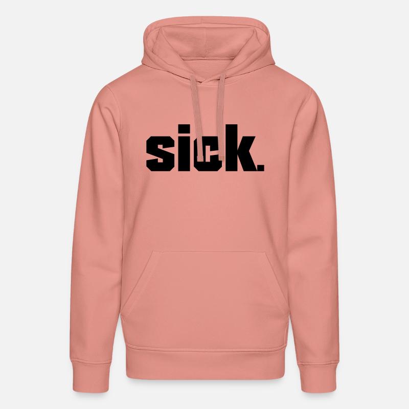 Sick Design - facile - Sweat à capuche bio DRUMMER Stanley/Stella Unisexe - rose poudré
