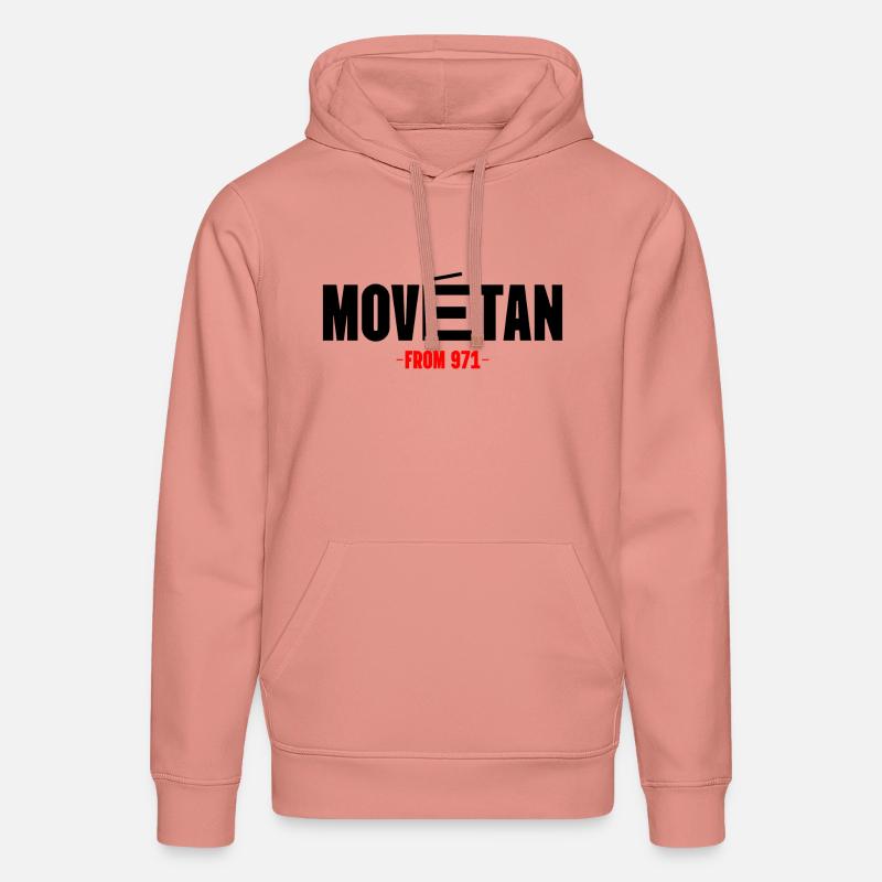 Movétan - Sweat à capuche bio DRUMMER Stanley/Stella Unisexe - rose poudré