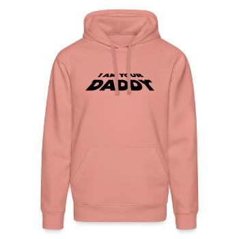 I Am Your Daddy - Stanley/Stella Unisex Bio-Hoodie DRUMMER  - Altrosa - Vorne - Liana (172cm) & Jaron (178cm)