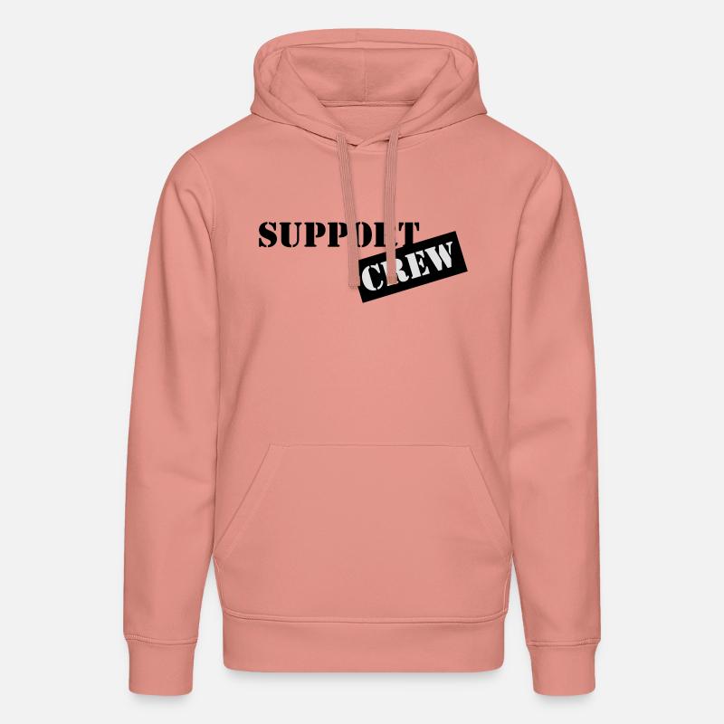 support crew - Sweat à capuche bio DRUMMER Stanley/Stella Unisexe - rose poudré