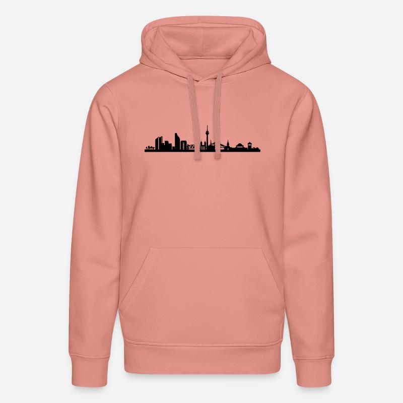 Skyline Düsseldorf - Stanley/Stella Unisex Bio-Hoodie DRUMMER  - Altrosa