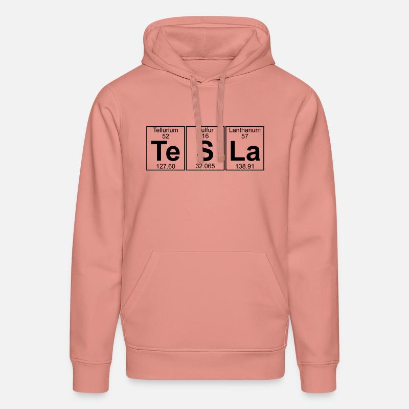 Te-S-La (tesla) - Full - Sweat à capuche bio DRUMMER Stanley/Stella Unisexe - rose poudré