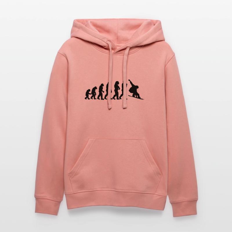 snowboard evolution Stanley/Stella DRUMMER Unisex Organic Hoodie