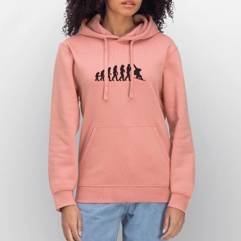 snowboard evolution Stanley/Stella DRUMMER Unisex Organic Hoodie
