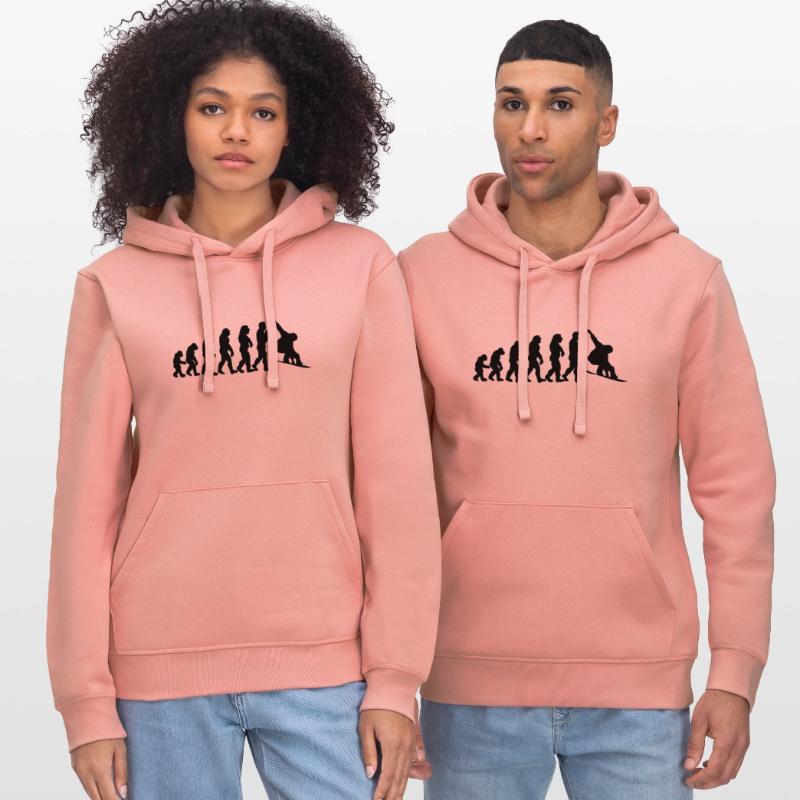 snowboard evolution Stanley/Stella DRUMMER Unisex Organic Hoodie