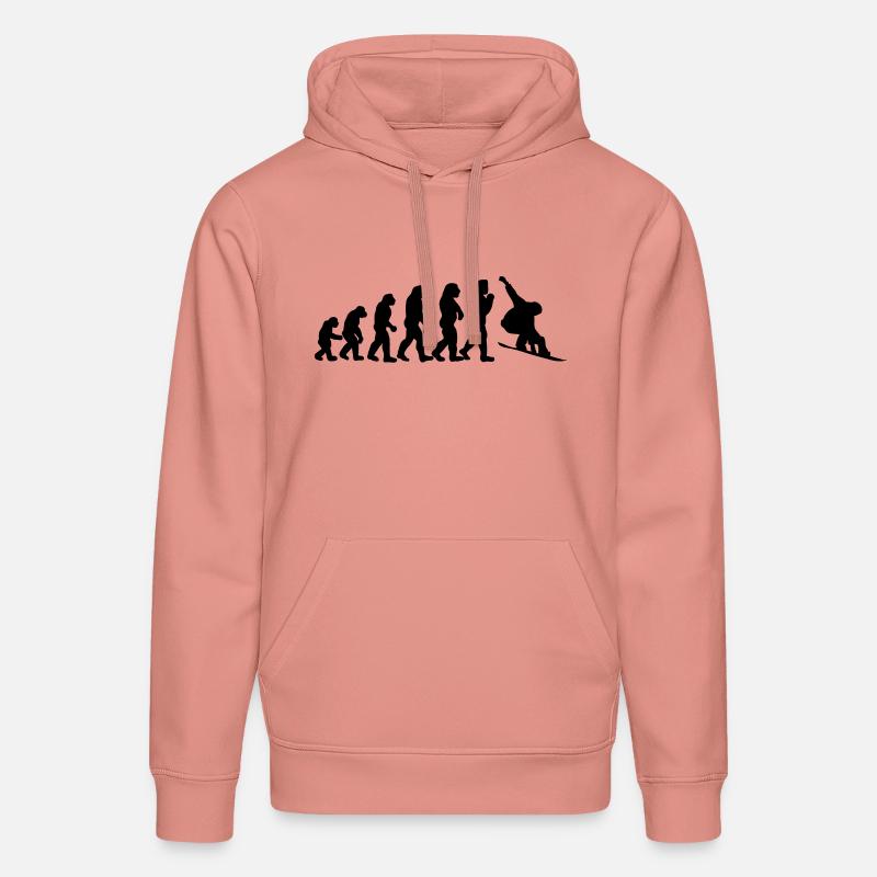 évolution de surf des neiges - Sweat à capuche bio DRUMMER Stanley/Stella Unisexe - rose poudré