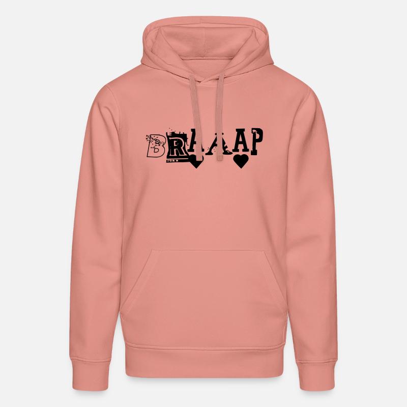 BRAAAP - Sweat à capuche bio DRUMMER Stanley/Stella Unisexe - rose poudré