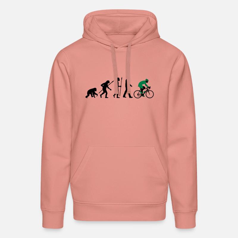 evolution_radfahrer_052012_d_2c - Sweat à capuche bio DRUMMER Stanley/Stella Unisexe - rose poudré